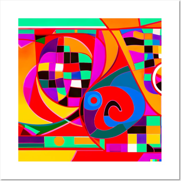 Abstract colourful design psychedelic Wall Art by Eternal Experience